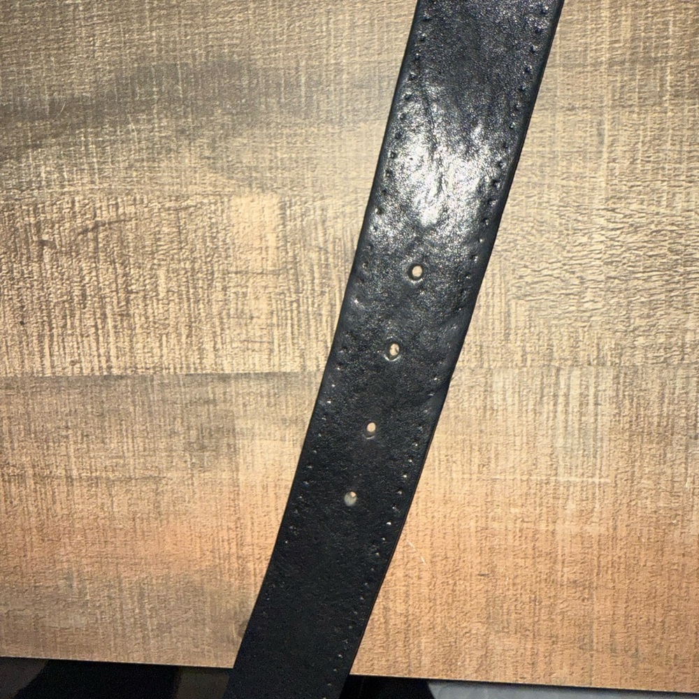 Vintage Tom Ford Gucci Horseshoe Silver Buckle Belt 44 - Picture 4 of 5
